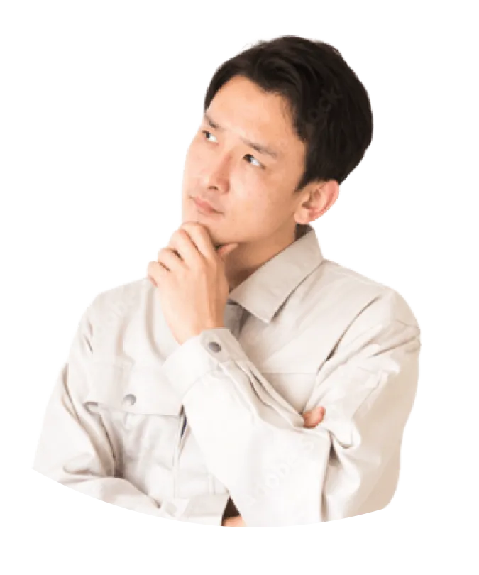 仕事の将来に悩む男性